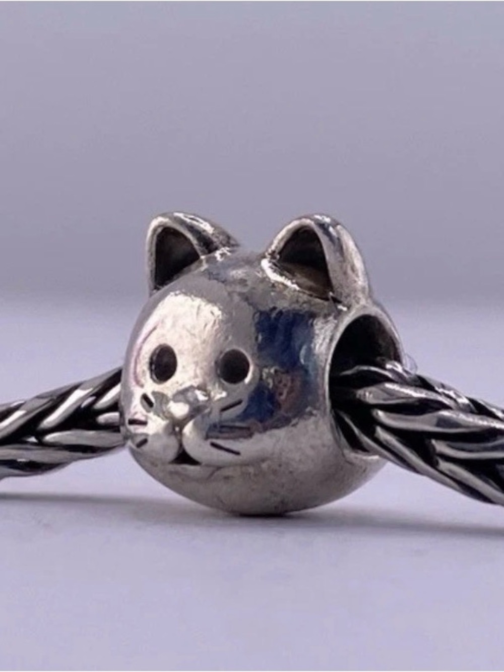 Pandora Cat Curious Authentic Retired Charm
